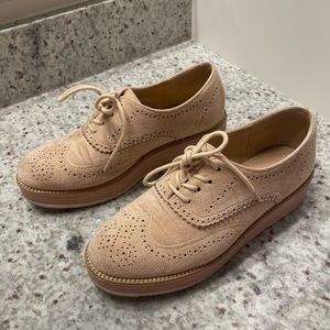Women’s Khaki Loafers Lace Up Oxfords Shoes